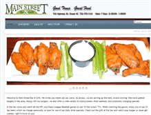 Tablet Screenshot of mainstreetbarandgrillnj.com